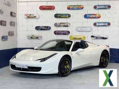 Photo ferrari 458 Spider 16900 km bianco avio